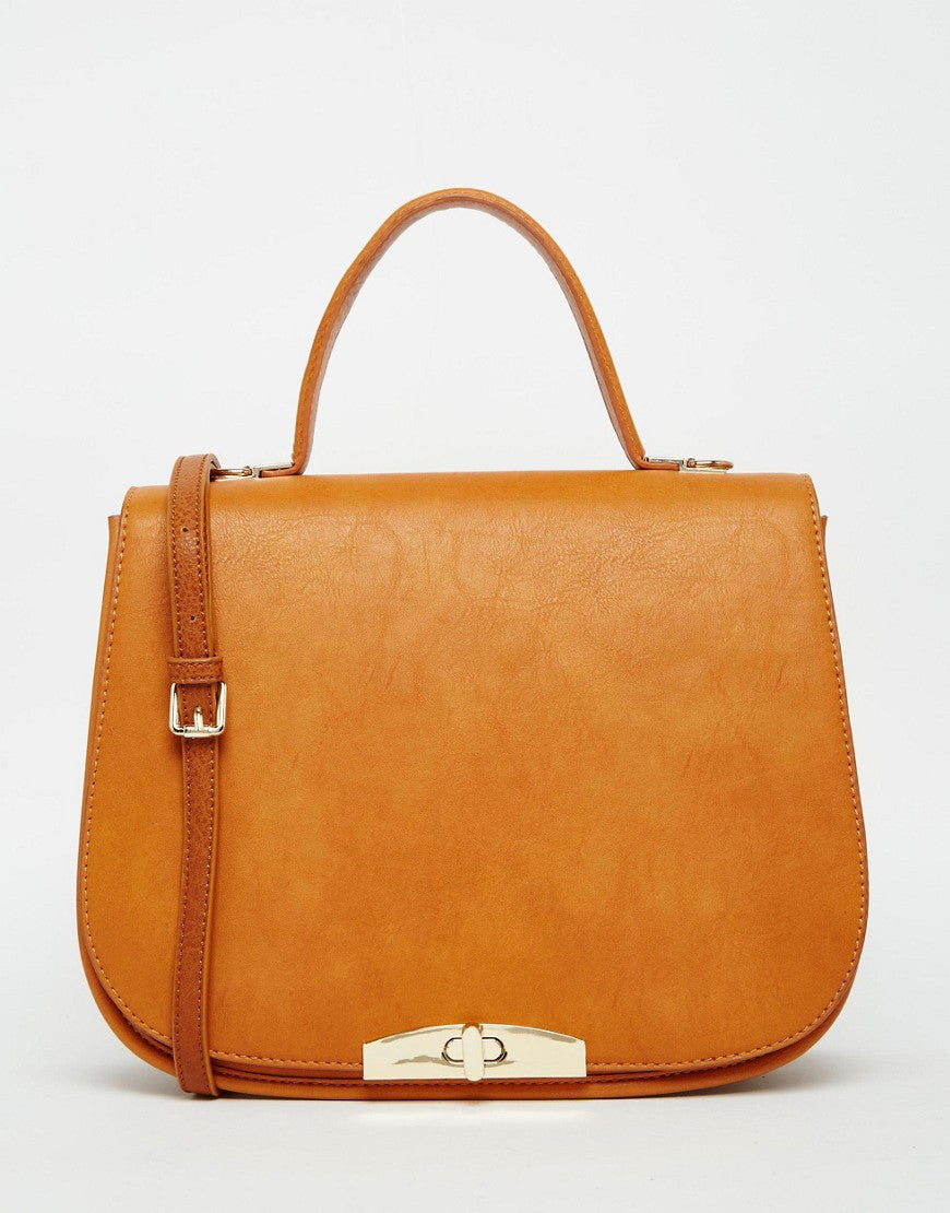 Lipsy Double Zip Cross Body Bag in Black